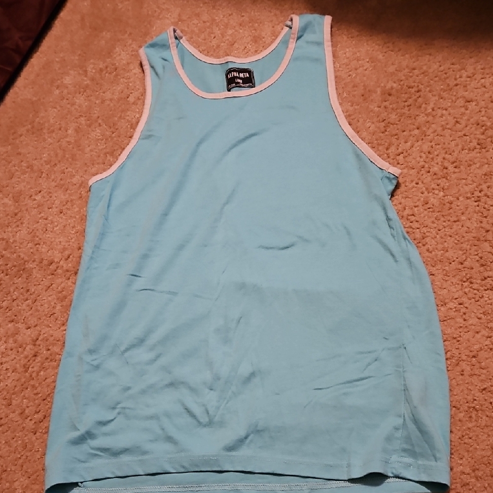 Mens Light Blue Tank Top
